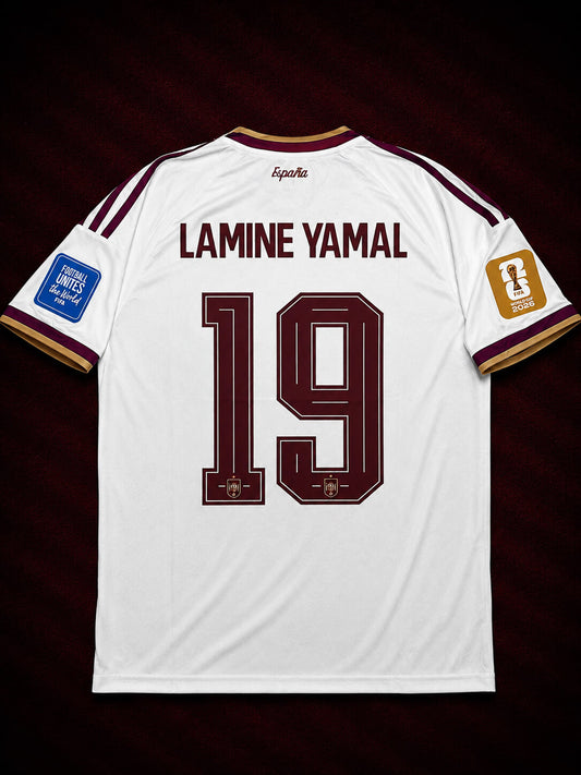 Spain 26 WC Away Half Sleeves Player Version