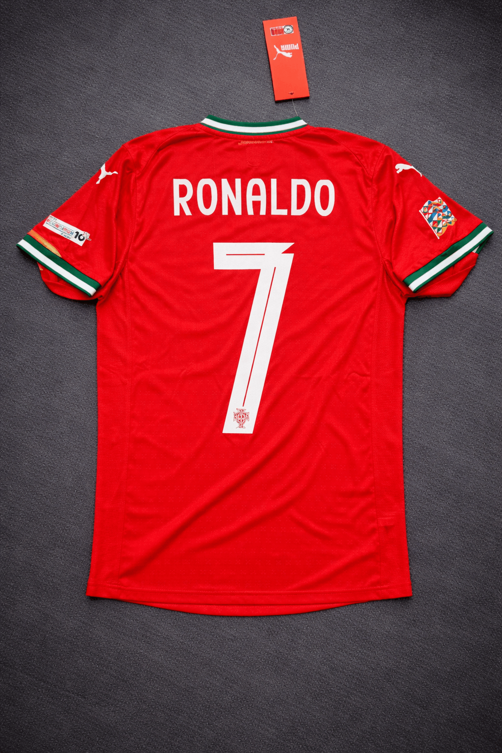 Portugal 25 Home Kit Half Sleeves Ronaldo