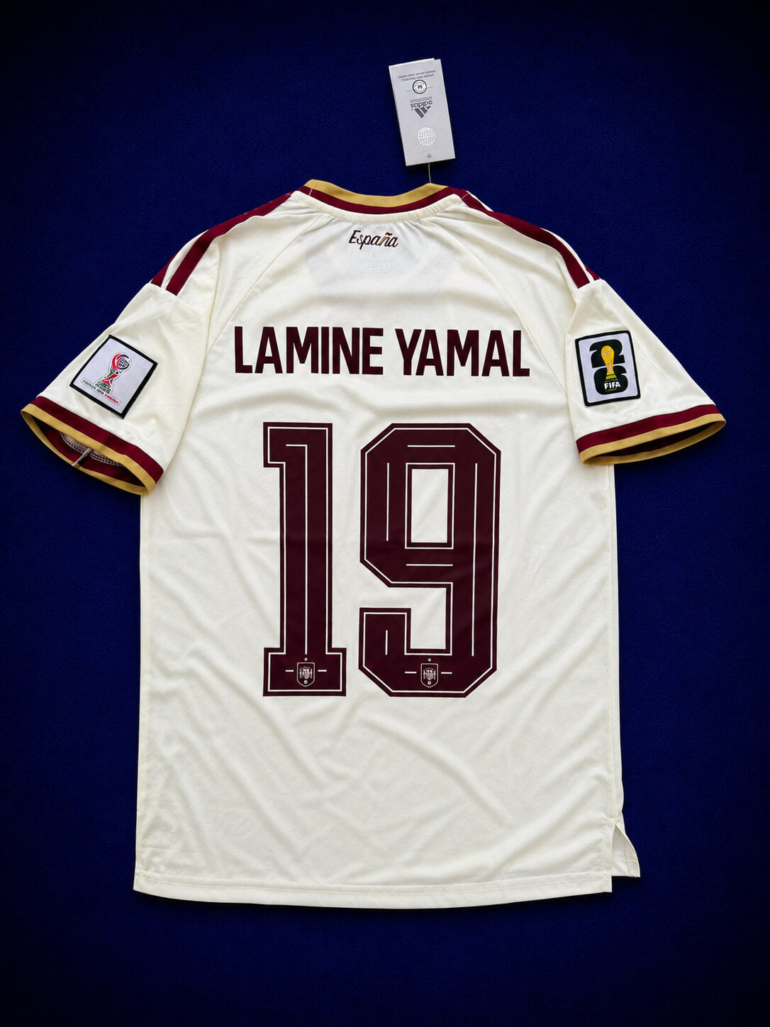 Spain 26 WC Away Half Sleeves Player Version