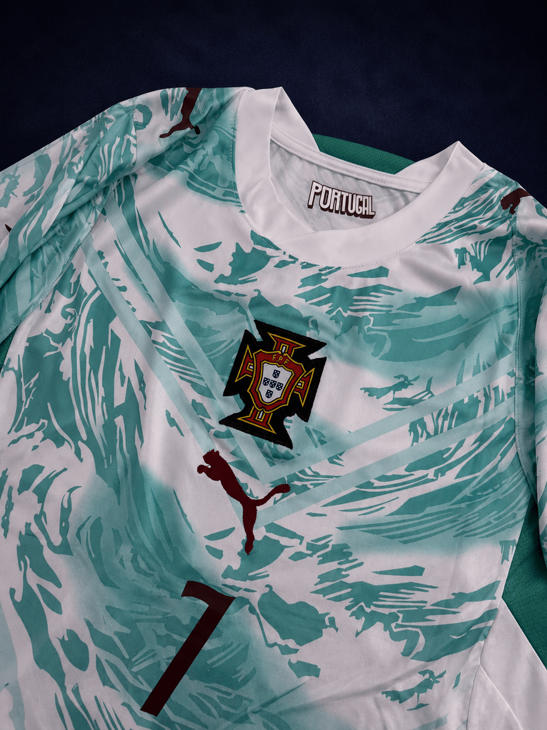 Portugal 26 WC Away Kit Half Sleeve