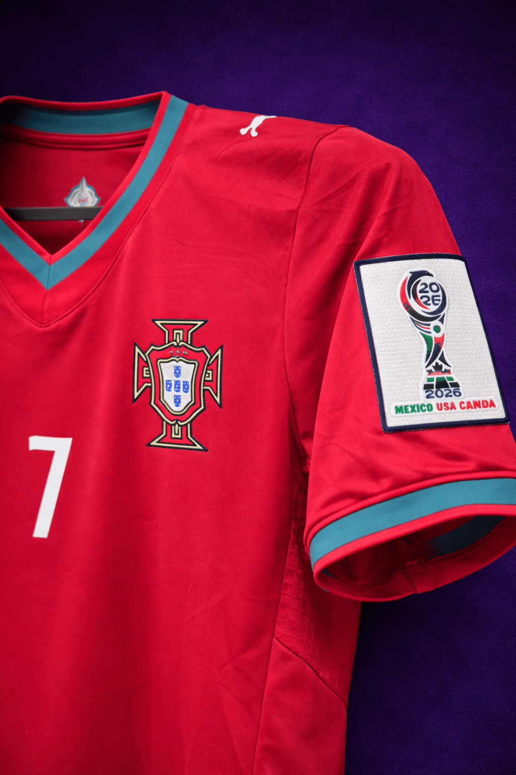Portugal 26 WC Home Kit Half Sleeve