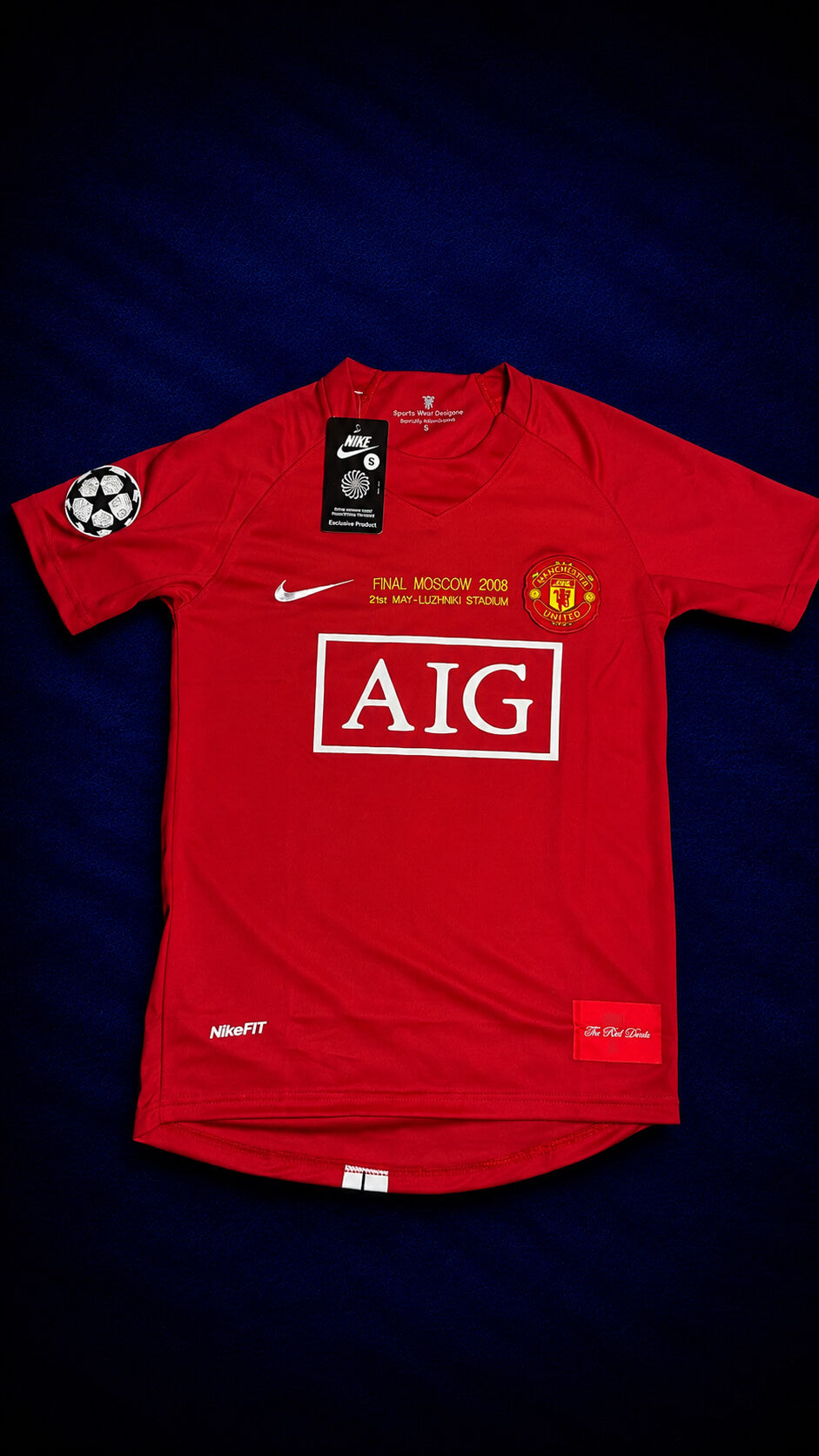 United 07/08 Home Jersey Half Sleeves