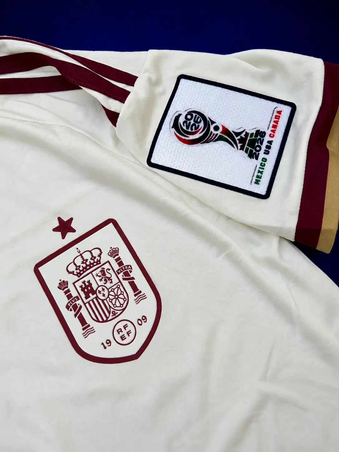 Spain 26 WC Away Kit Full Sleeves Player Version