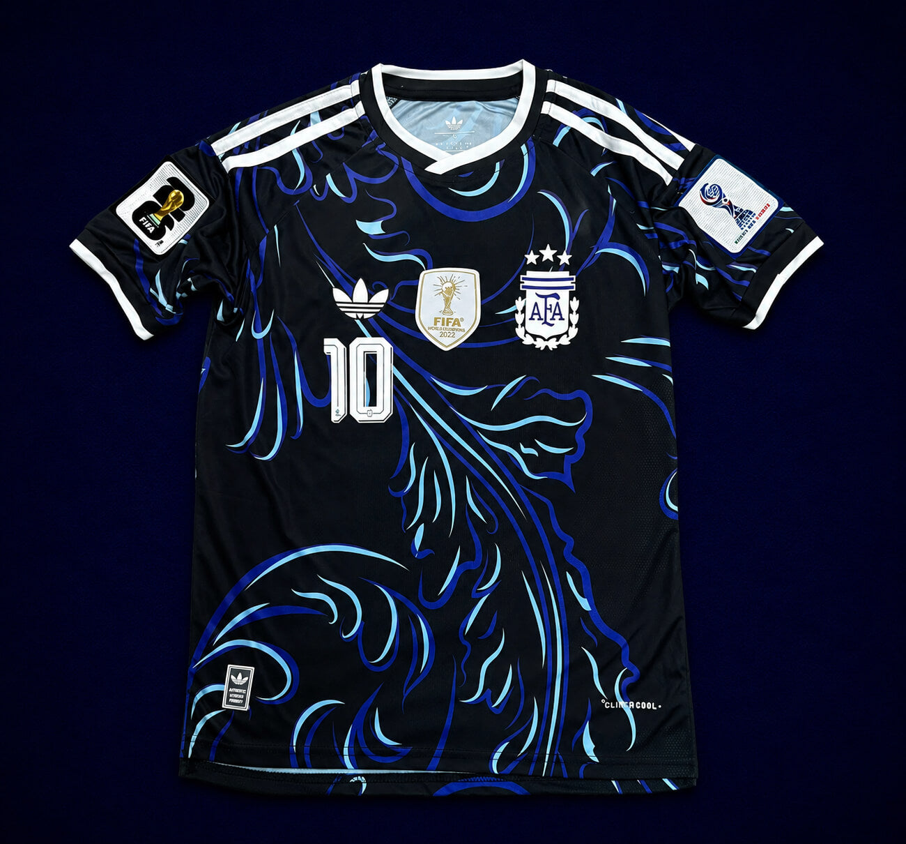 Argentina 26 WC Away Kit Half Sleeve Player Version