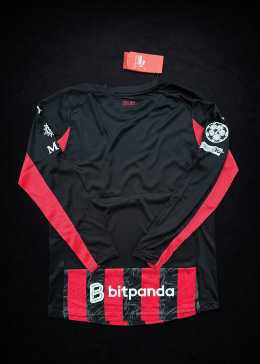 Ac Milan 25/26 Home Kit Full Sleeves